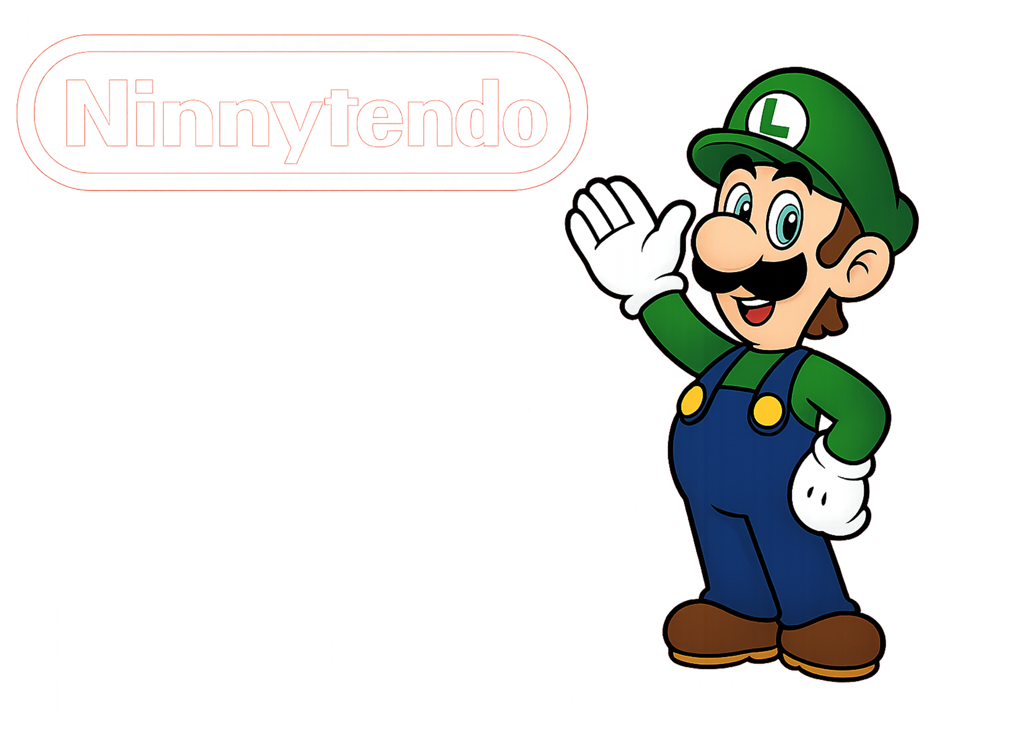 Ninnytendo About Page With Luigi